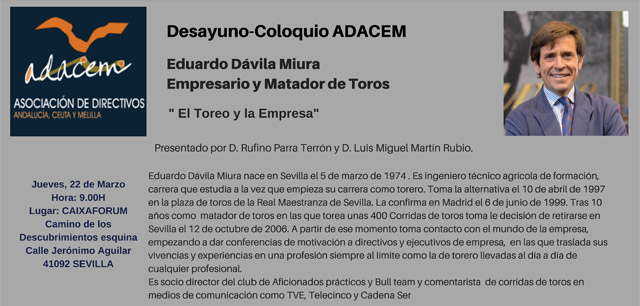 Eduardo D&aacute;vila Miura | Desayuno coloquio Adacem