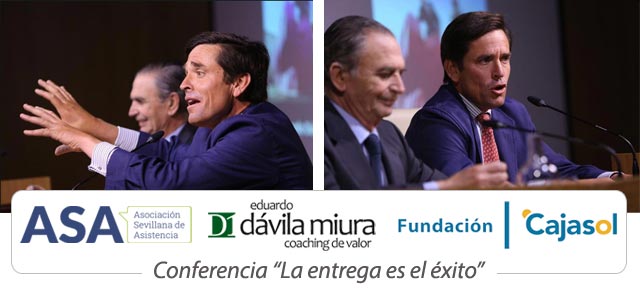 Conferencia de Eduardo D&aacute;vila Miura, Coaching de Valor "La entrega es el &eacute;xito" en la Fundaci&oacute;n Cajasol